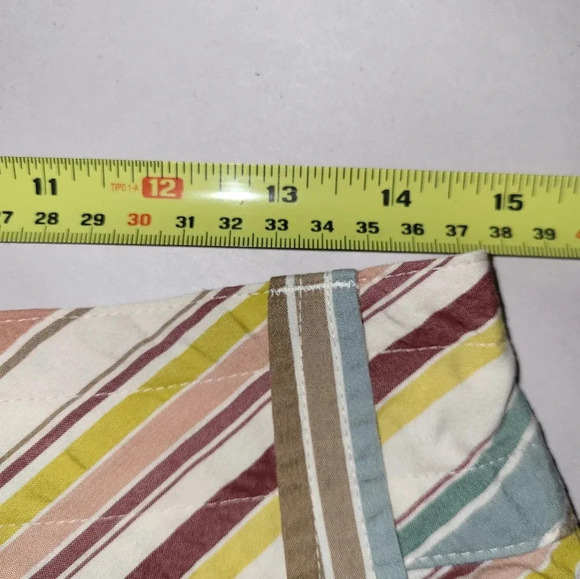 Patagonia Striped Skirt Drawstring Waist Pockets Size Large Cottagecore - Picture 4 of 9